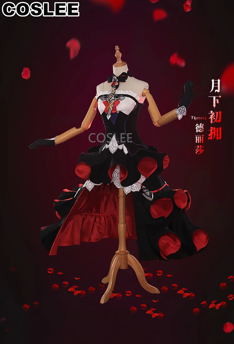 COSLEE Honkai Impact 3 Theresa Apocalypse Cosplay Costume Game Suit Uniform Dress Halloween Party Outfit For Women S-XL New