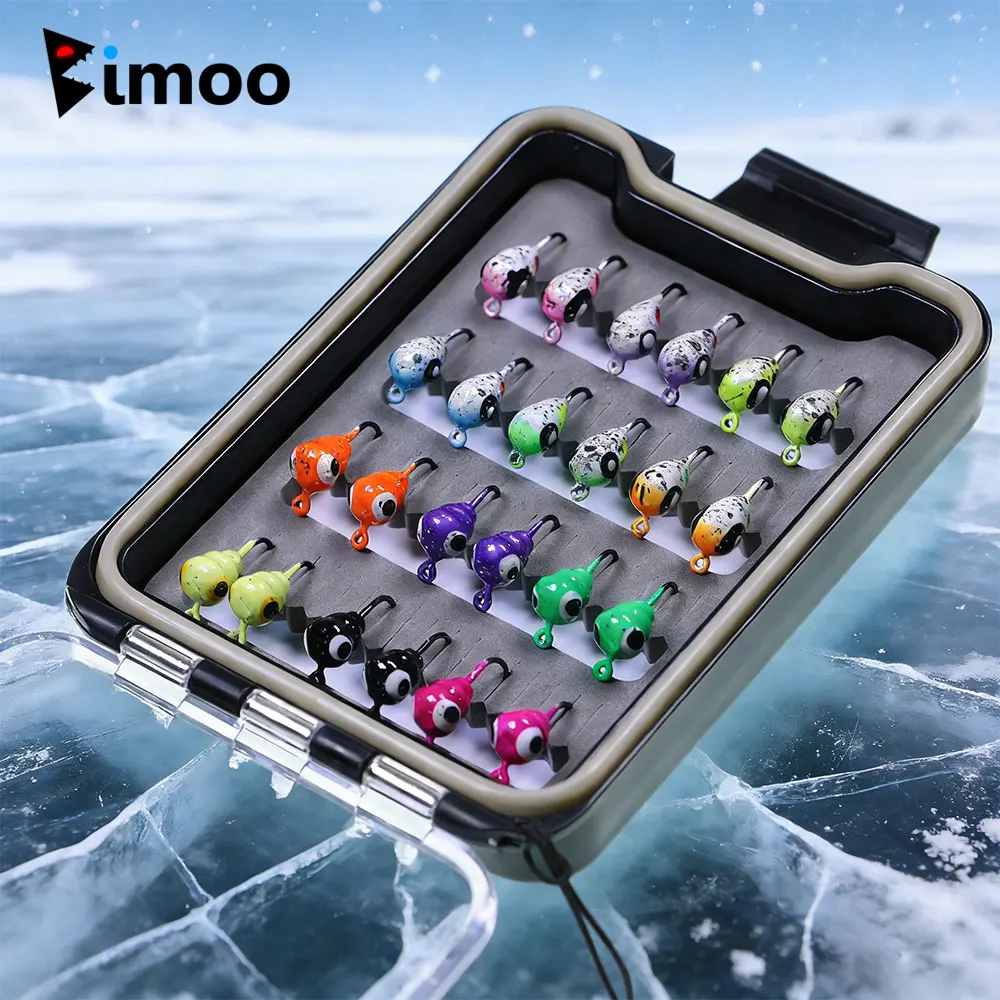 

# Набор из 24 зимних приманок для подледной рыбалки: искусственные приманки, жесткие джиг-головки, крючки для ловли краппи, басса, панфиша