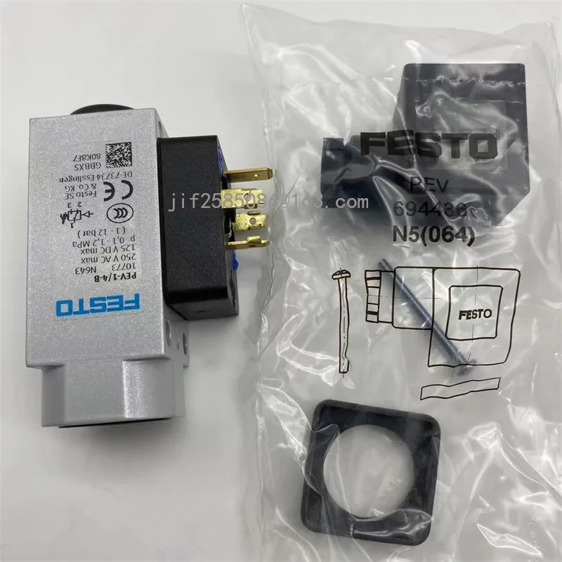 FESTO оригинальный 10485-FK-M27X2,10773 PEV-1/4-B,1045554 107107 10772 10775 10776, все серии доступны, цена договорная