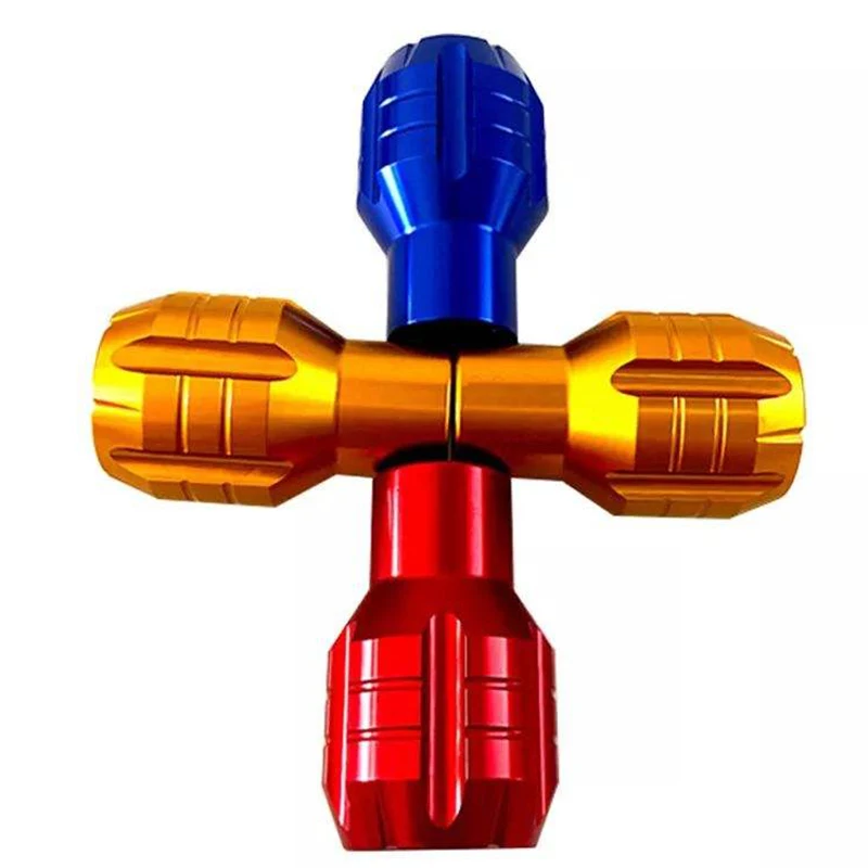 Costom Aluminum Alloy CNC Machined Multi-color Anodized Knob Assembly / Mechanical Control Knobs
