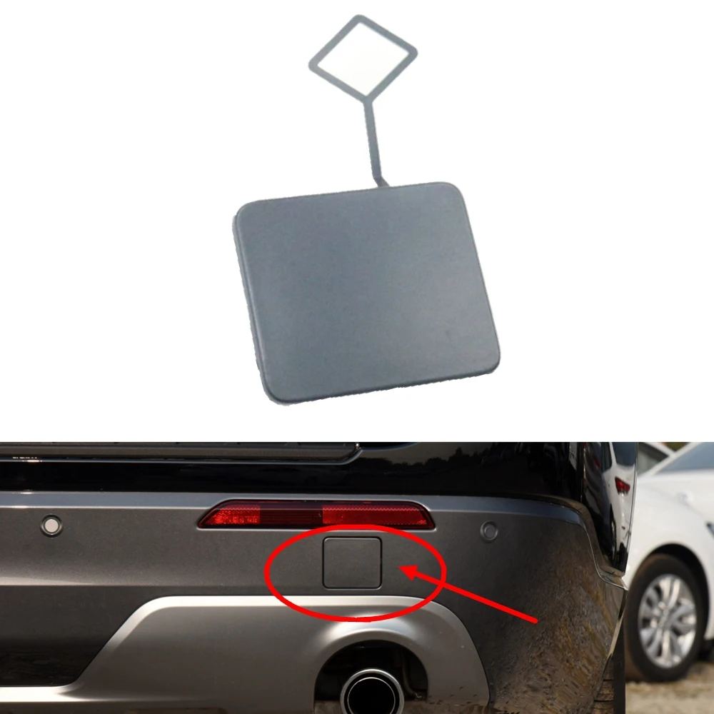 Unpainted Car Rear Bumper Trailer Cover Tow Hook Eye Hole Cap For Ford Explorer ST 2020 2021 2022