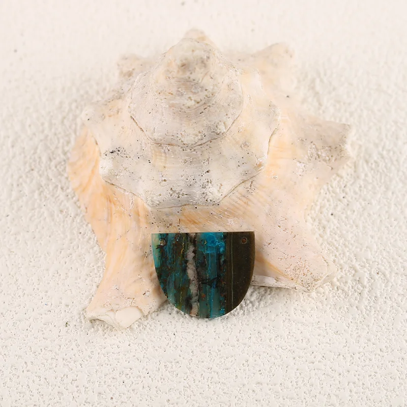 

AAA+ Rated B&F Handmade Chrysocolla Pendants, Genuine Natural stone beads, Unique Stones for jewelry & DIY Earring Beads