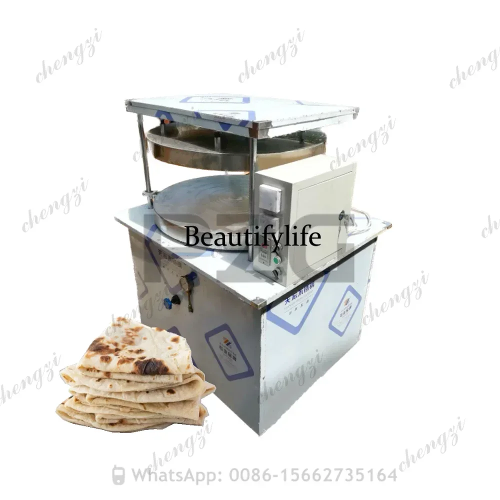Hydraulic Pancake Maker Thin Cake Forming Machine Tortilla Roti Machine Dough Pressing Pizza Flour Heat Press Machine