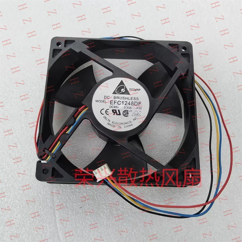 P+ for Delta EFC1248DF-F00 48V 0.33A 12CM 4-Pin Cooling Fan