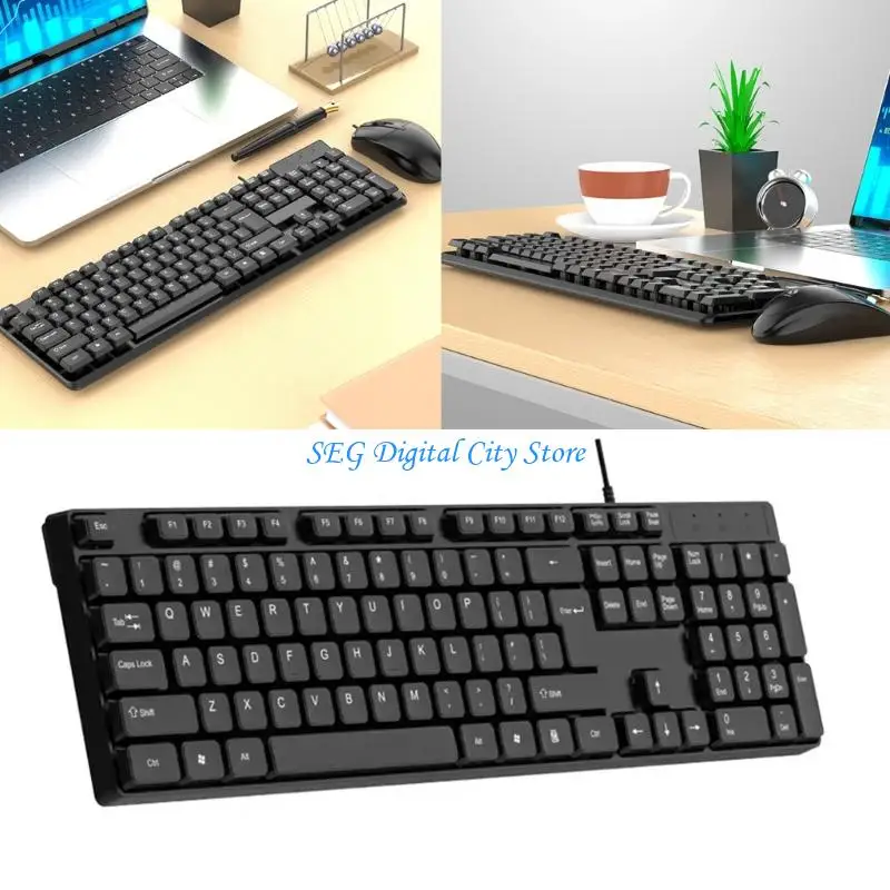 

U75B K15 Corded Computer Keyboard Ergonomic Typing Solution With Premium ABS Material For Work and Play