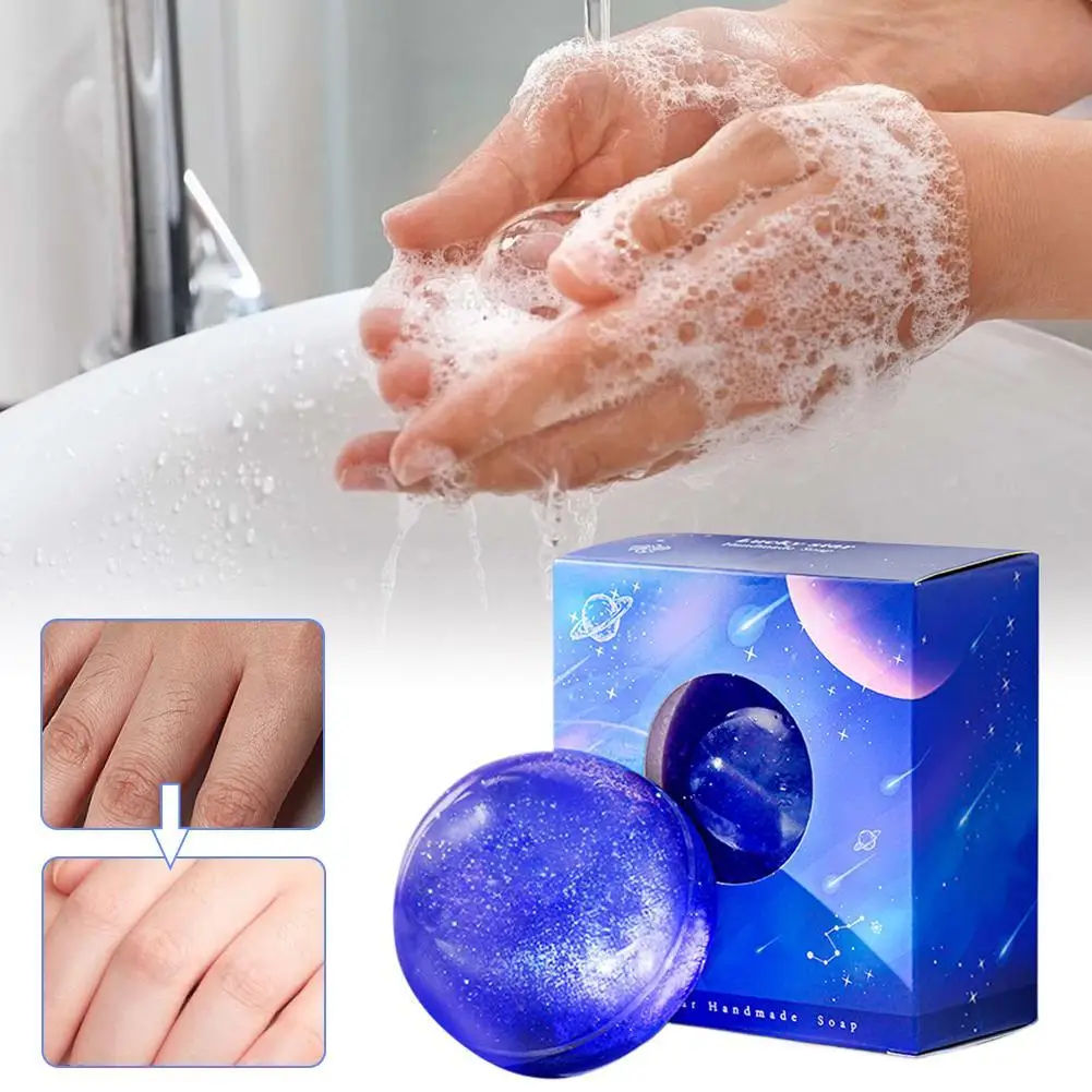 

Starry Sky Handmade Soap Whitening Body Wash, Deeply Clean Skin, Remove Dark Spot, Pimple, Acne, Smooth Skin, For Face & Body