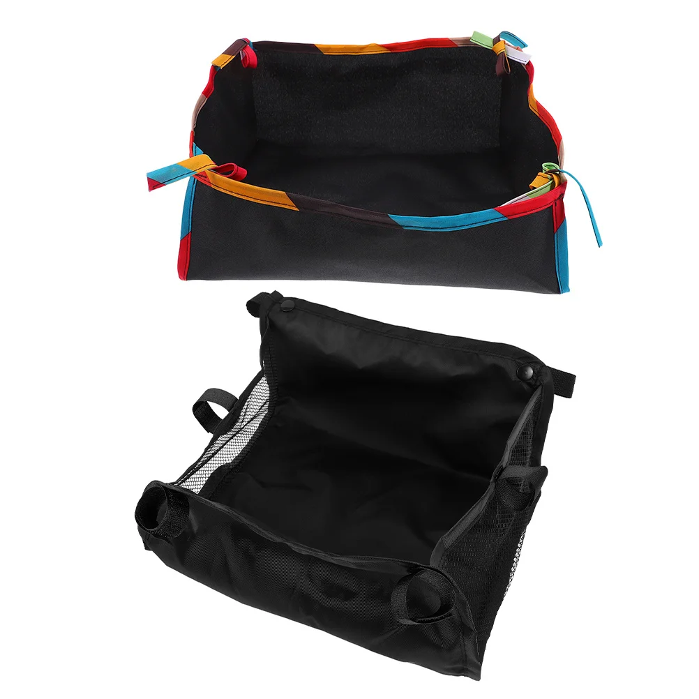 

2Pcs Stroller Storage Bag Organizer Mesh Hanging Basket for Baby Essentials Compatible with Most Strollers on-The-Go Solution