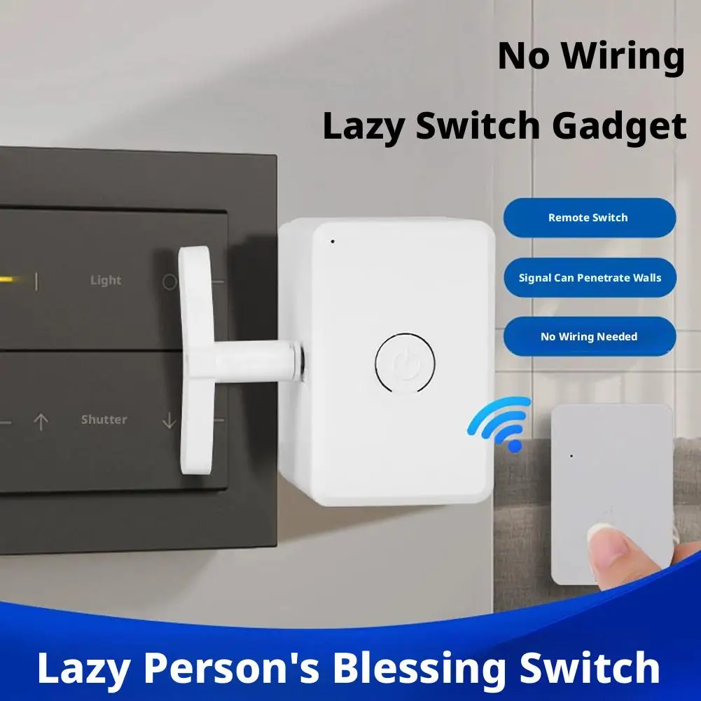 Light Switch Magic Tool USB Rechargeable Automatic Button Pusher Lazy Remote Control for Home Use