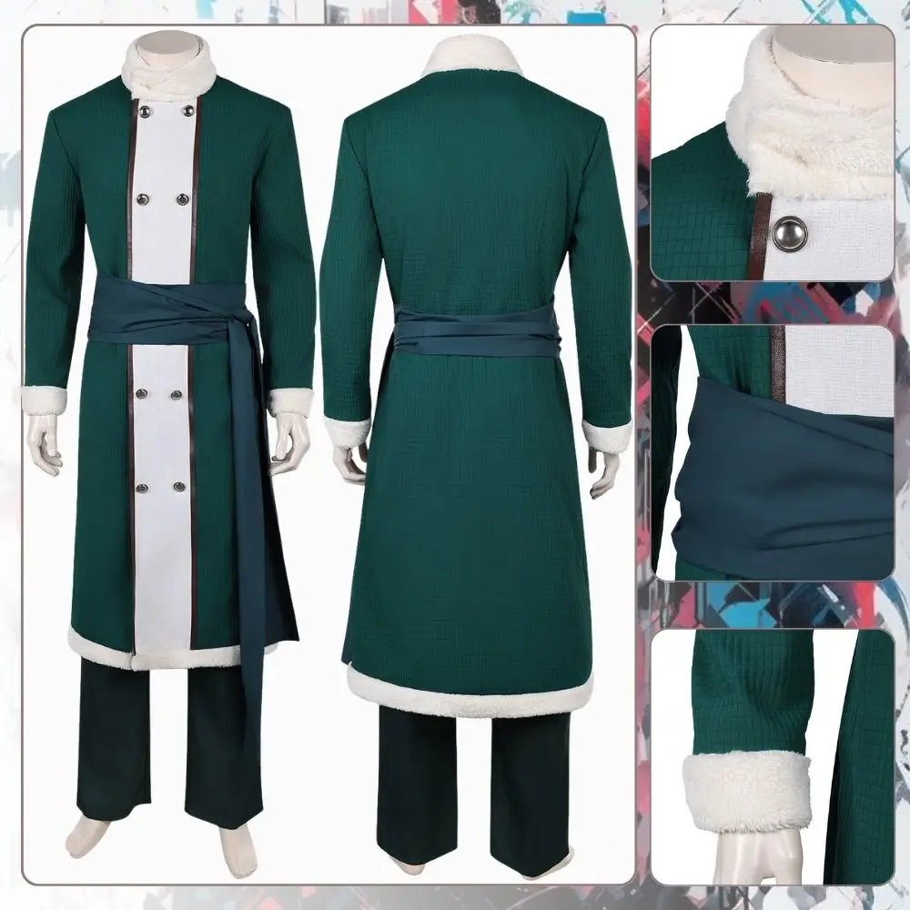 

Anime Roronoa Cosplay Zoro Cosplay Costume for Adult Men Clothes Robe Pants Roleplaying Outfits Halloween Carnival Party Suit