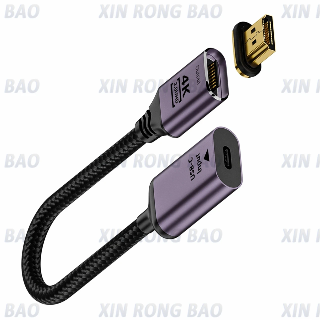 UHD 디스플레이 어댑터 케이블, C타입 암에서 HDMI 호환 수 마그네틱 커넥터, 맥북 18cm, USB C 썬더볼트 3 ~ 4K60Hz