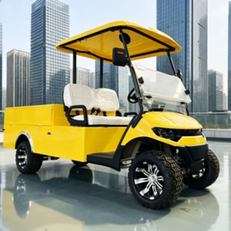 Good Price Electric Golf Cart Off-Road Golf Cart All Terrain Street Legal Golf Cart Convertible Cargo Cart With Rear Cargo Box