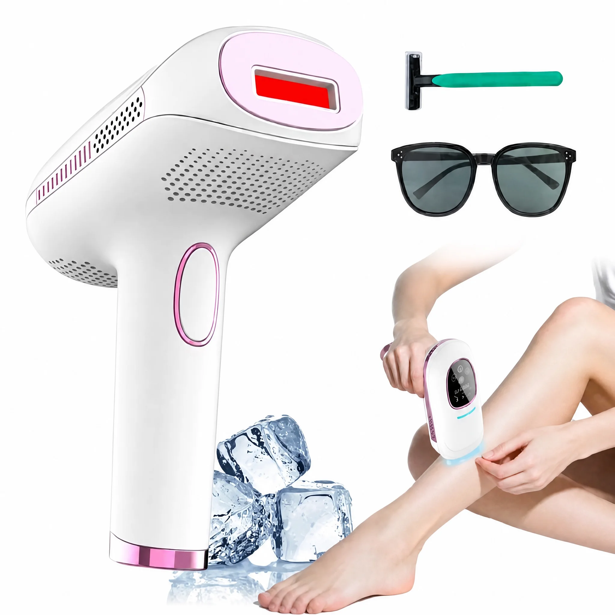 Ipl Hair Removal Handset Permanent - New Model High Energy Ice Cool