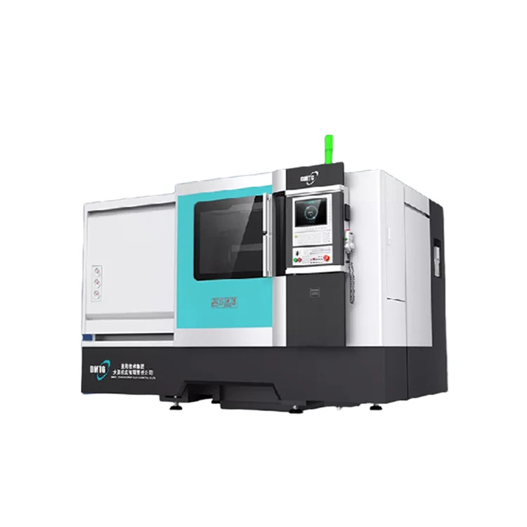 ขายดีที่สุดในรัสเซีย dmtg Dt40ศูนย์หมุนอัตโนมัติพร้อมป้อมปืน12 mesin bubut CNC เตียงเอียงแนวนอน