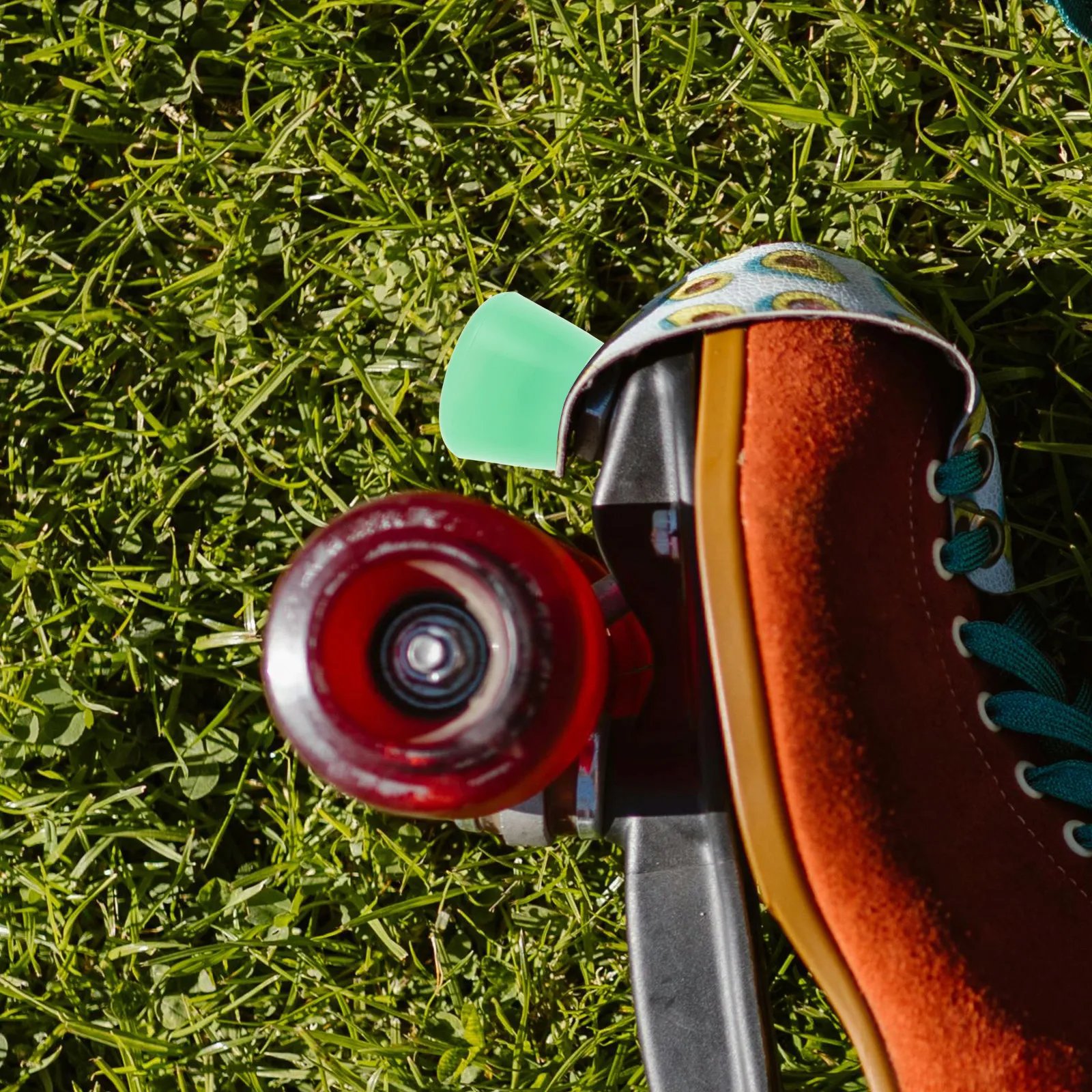 

Пара двухрядных роликовых тормозных стопоров из полиуретана для квад-роликов, тормозные блоки для роликовых коньков, накладки для скейтборда