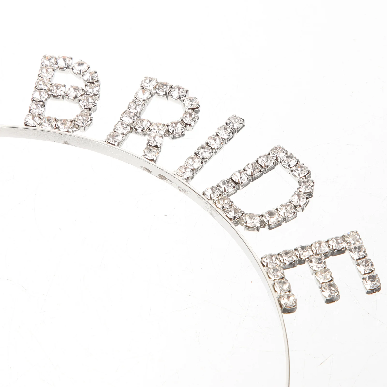 

1pc Bride Headband Rhinestone Letter Design Wedding Hair Accessories For Bridal Bachelorette Party Women Headwear Hair Hoop