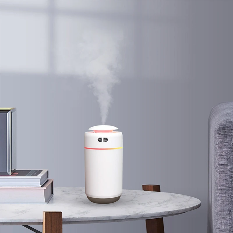 Mudança de cor LED Night Lamp Umidificador de ar Aroma Difusor 400ml para carro doméstico