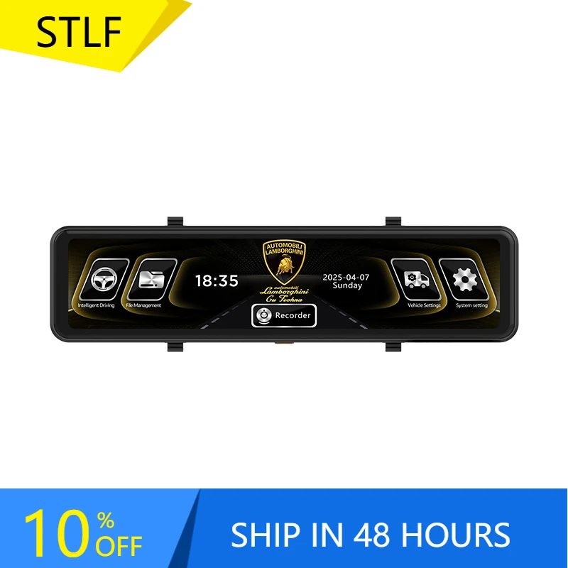 

STLFCar Cameras Mirrors DVR Auto Mobili Lamborghini X Cu Feohna Touch Screen Streaming Mirrors Front 2160P Rear 1080P Driving Re