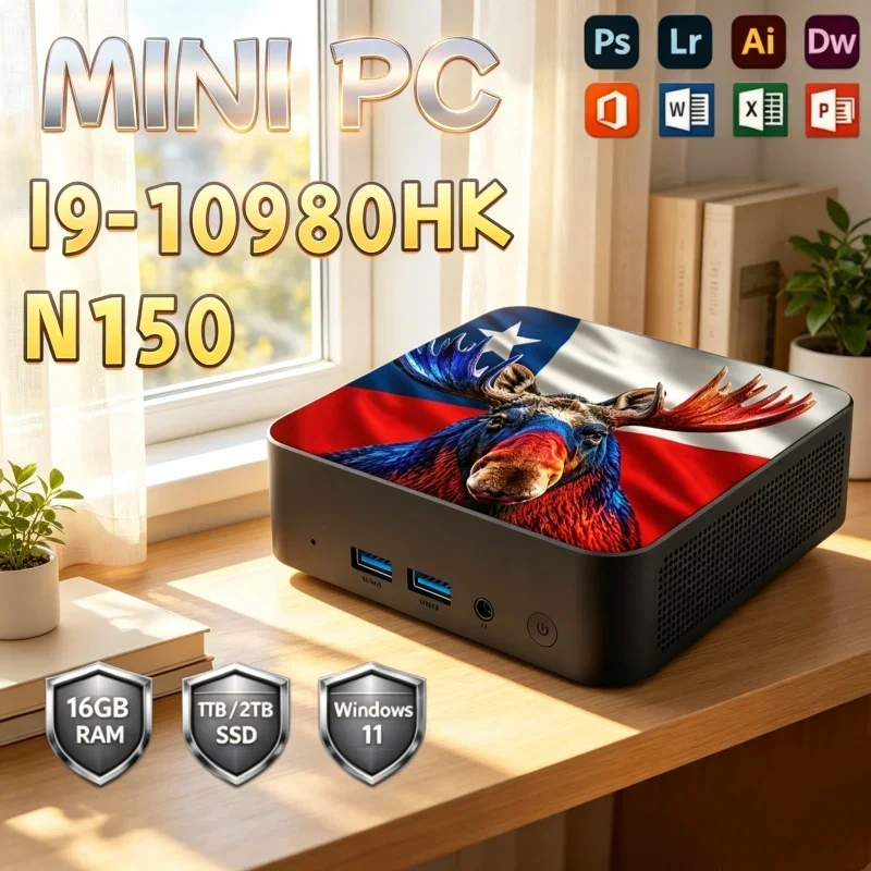 インテル-i9-10980hk-n150-windows-11-clバージョン-ミニpc-16gb-ram-1tb-2tb-ssd-wifi6-bt52-4k-hd-マルチスレッド対応-ゲーミング・オフィス用