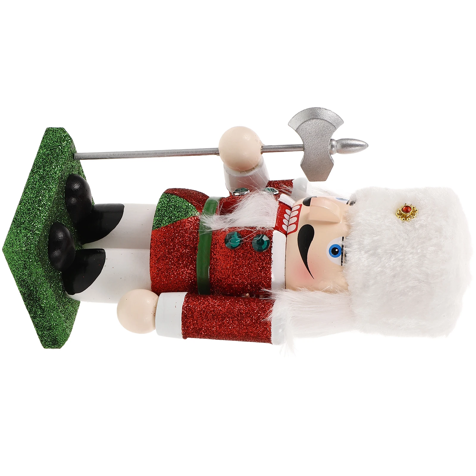 

Nutcracker Decoration Vintage Decorations Large Christmas Nutcrackers Top Hat Table Wood Flannel Figures Man Enchanted Soldier