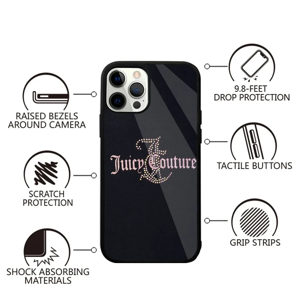 J-Juicy C- Couture   Phone Case Strong Magnetic For IPhone 15,14,13,Pro,Max,Plus,11,12,Mini For Magsafe Wireless Charging