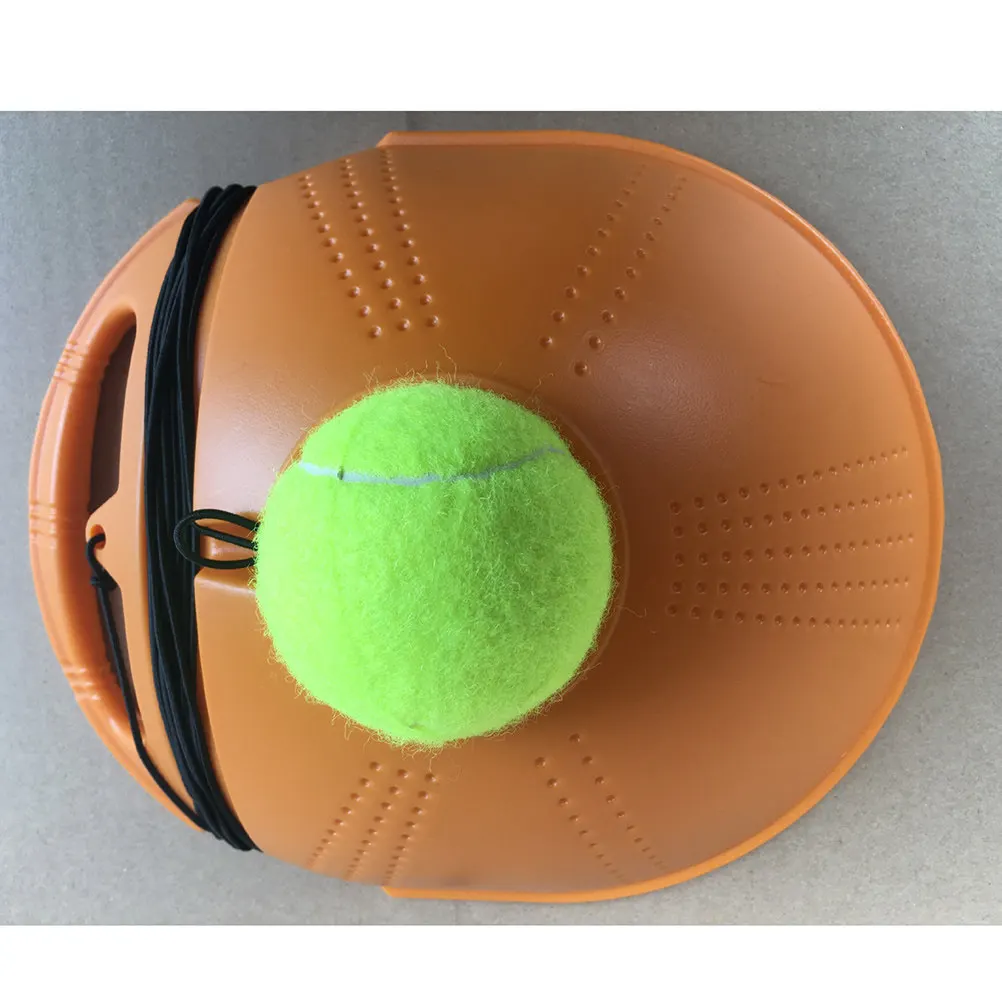 

Tennis Trainer Set Orange Thick Baseboard Portable Self Training Tool for Beginner Intermediate Tennis Practice Equipment