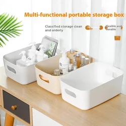 Desktop Storage Box, Cosmetics Clutter Organizer Box, Household Plastic Storage Box, Storage Box, Kitchen Storage, Bathroom