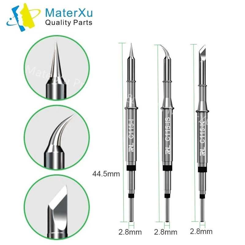 RELIFE C210 C115 C245 Soldering Iron Tips Original Head Replacement for JBC Original T115 Handle SUGON T36 T3602 Welding Station