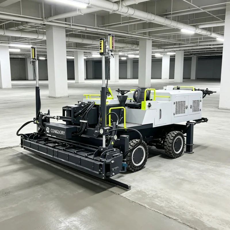 Concrete Pavement Leveler Ride On Hydraulic High Precision Device For Large Scale Precise Screeding Ground Works Task
