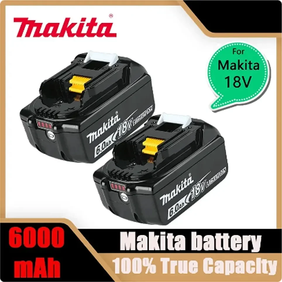 

Makita Original 18V Makita 6000mAh Lithium ion Rechargeable Battery 18v drill Replacement Batteries BL1860 BL1850 BL1830 BL1860B