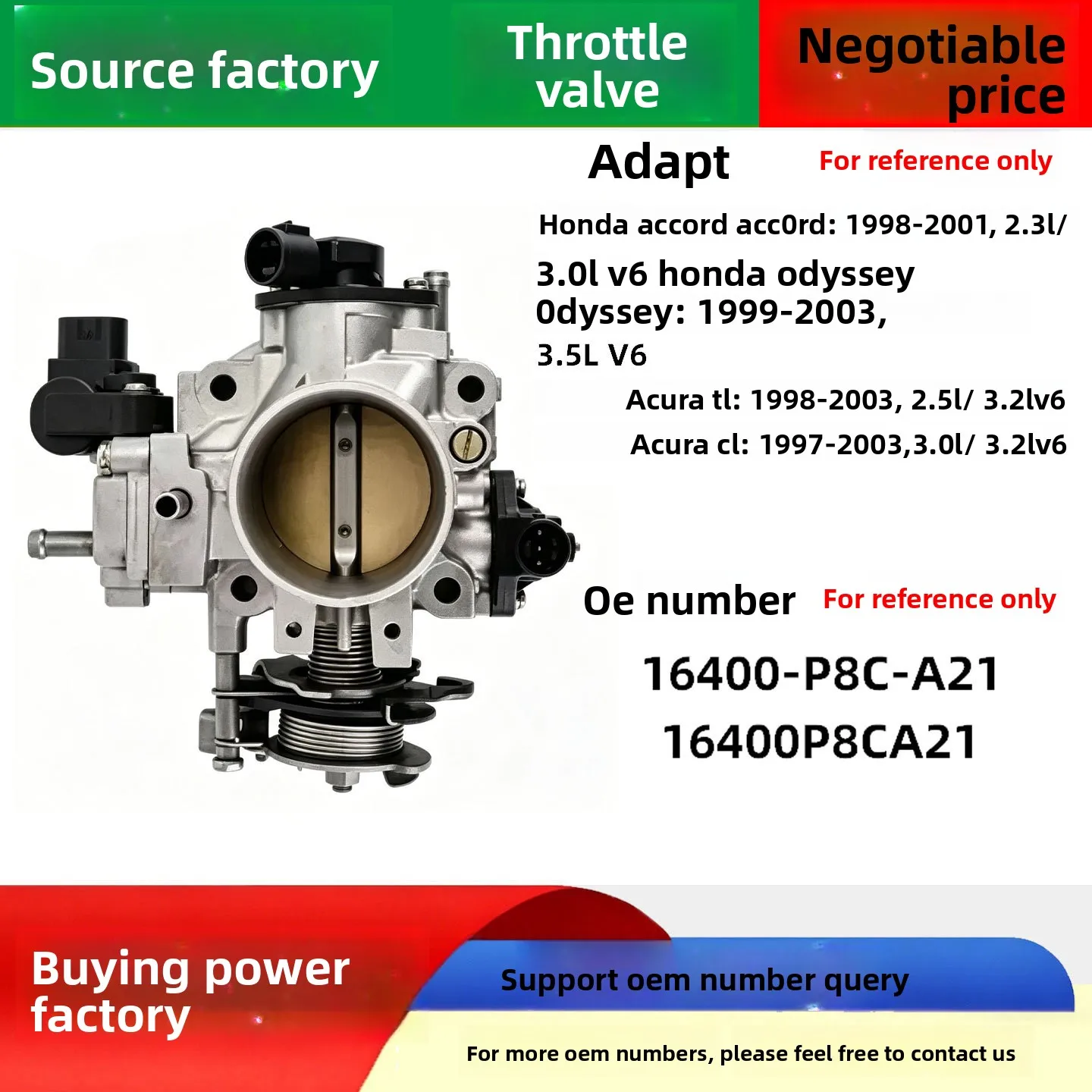 Suitable for Honda Accord Odyssey Acura car throttle assembly 16400-P8C-A21 16400P8CA21