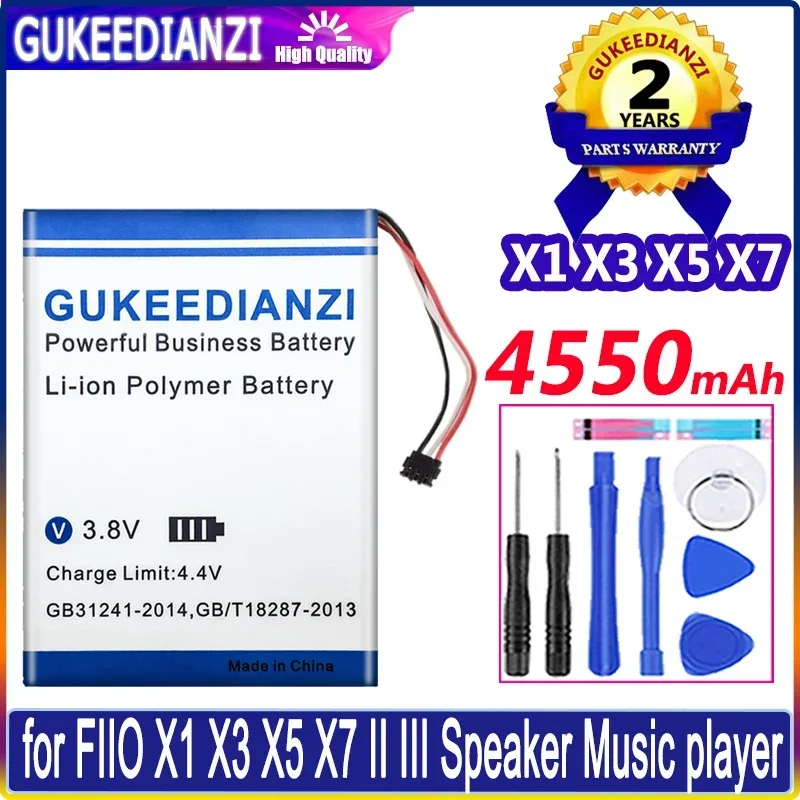 

Аккумулятор на 4550 мА · ч, аккумулятор для FIIO X1, X3, X5, X7 II, динамик, музыкальный плеер, портативный аккумулятор