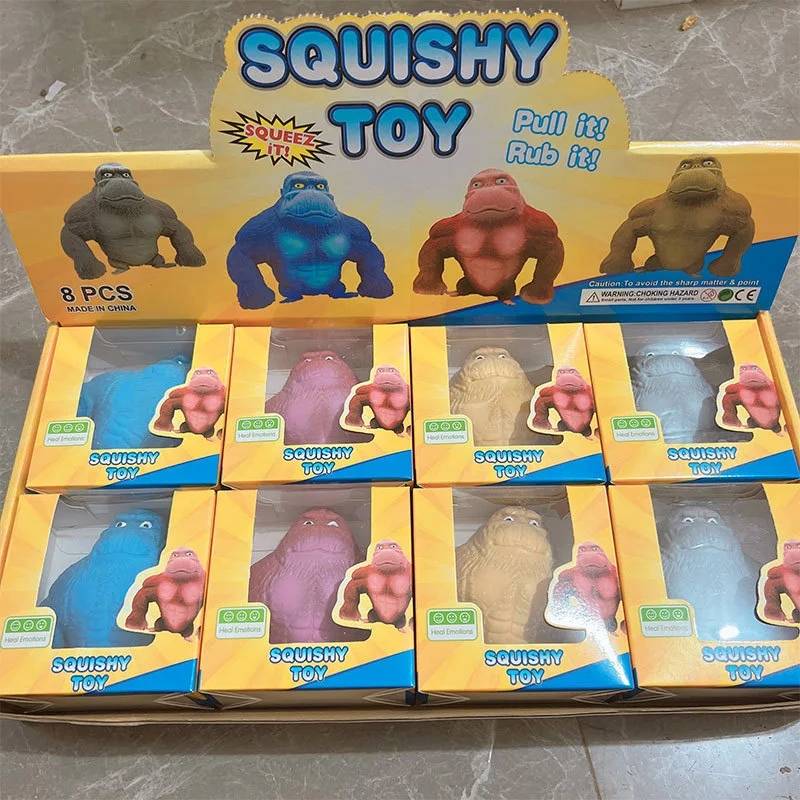 Kid Adult Animals Gorilla Shape Slow Reboun Decompression Toy Slow Rising Toys Stress Relief Relax Pressure Toys Interesting