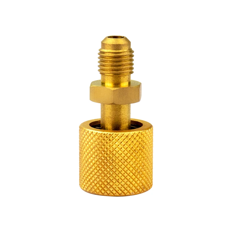R123yf Refrigerant Gas Charging Hose 7/16M X 5/16F Vacuum Pump Adapter Conversion Valve for Automobile Air Conditioning Auto Par