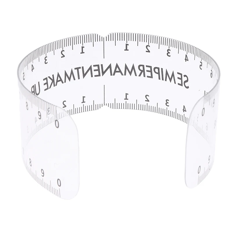 Guida per trucco semipermanente riutilizzabile universale Righello Strumento di misurazione Stencil per sopracciglia Modello per toelettatura Brow Shaping Styling