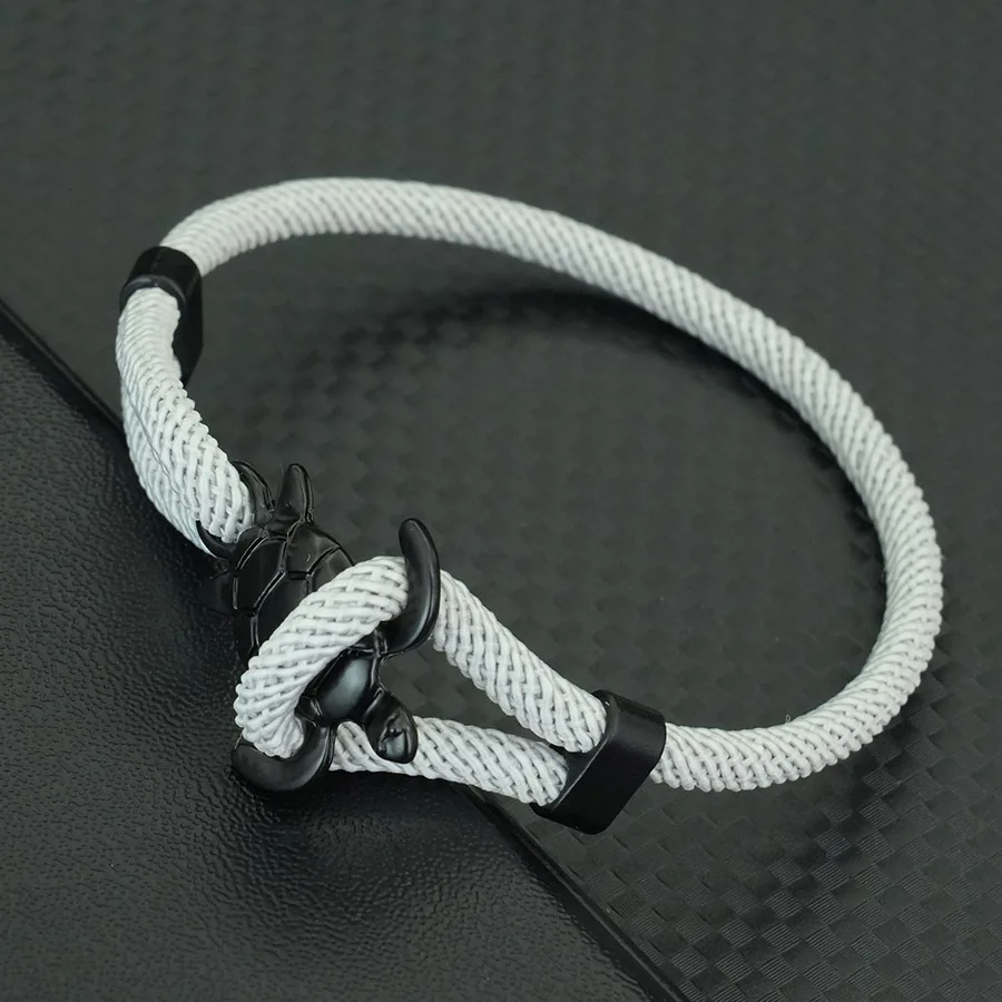 Einzigartiges Meeresschildkröten-Seil-Armband für Herren, verstellbar, einfacher Haken, mehrfarbige Option, handgefertigt, Milan-Kordel-Armband, Strand-Homme-Schmuck