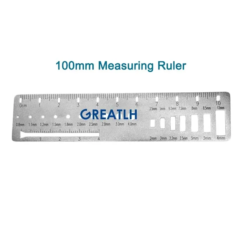 Orthopedic Measuring Ruler Kirschner Wire and Bone Screw Diameter Lenght Measuring Ruler Orthopedic Surgery Instrument pet