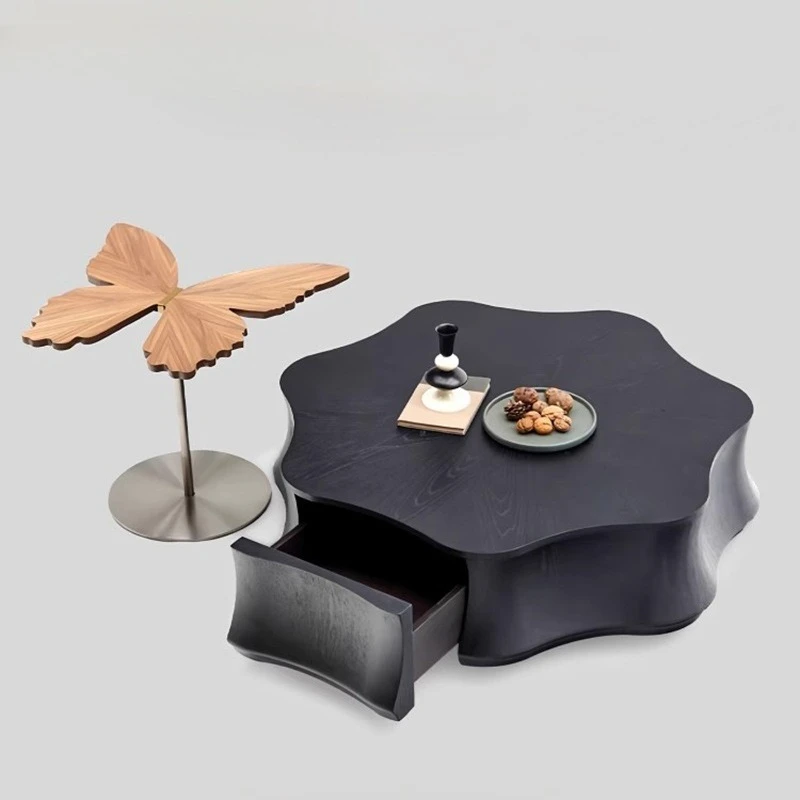 

Итальянский минималистичный журнальный столик с изображением лилии воды особой формы для гостиной, дома, ниши, современная простая комбинация лепестков