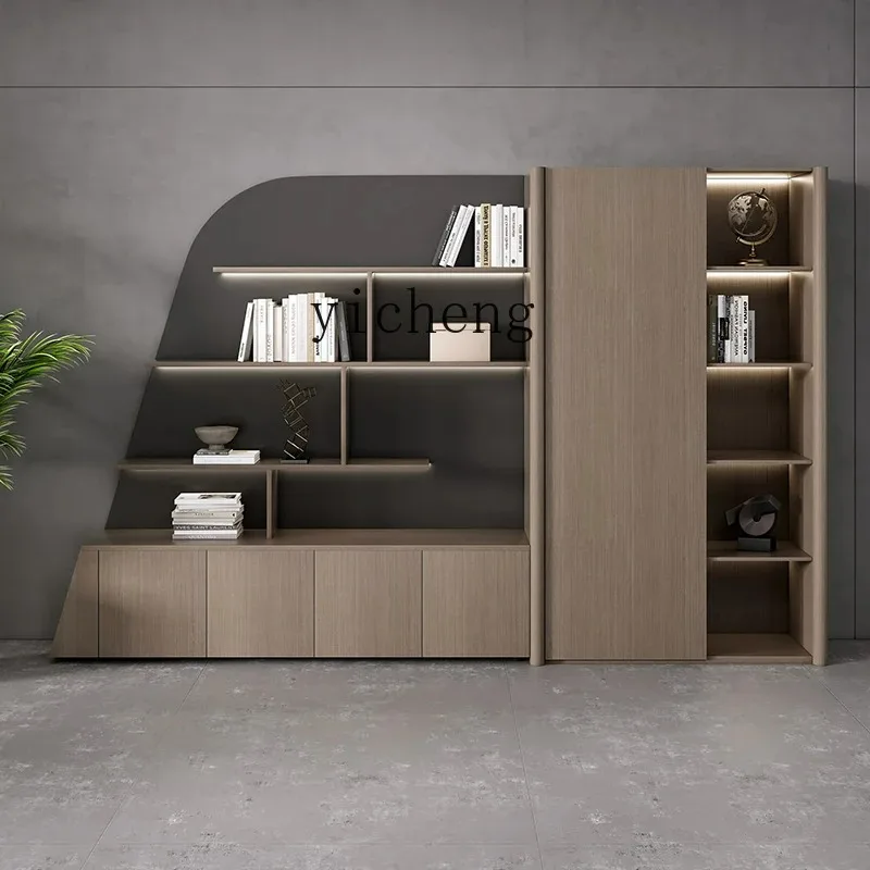 Oak High-end Office Furniture Boss File Storage Storage Cabinet General Manager File CabinetD25