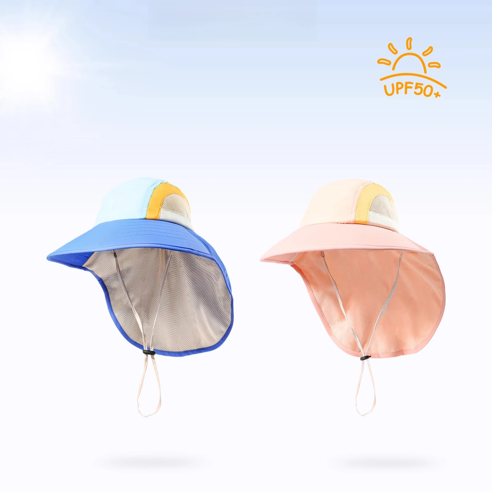 

Children's UV Protection Sun Hat Summer Big Brim Beach Sun Cap for Girls And Boys Baby Sun Protection Accessory