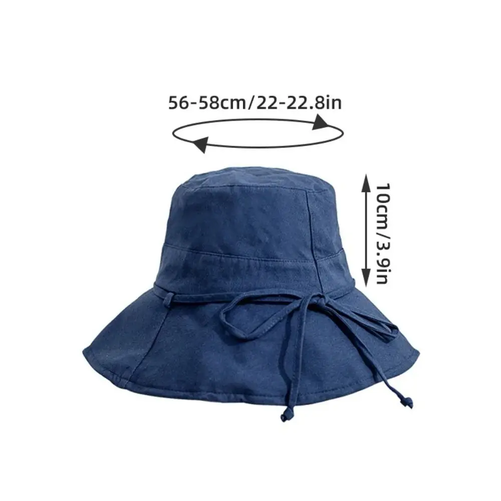 Solid Color Women Bucket Hat Summer Foldable Sunscreen Panama Fisherman Hat Outdoor Sun Hats Sun Prevent Hat Travel Beach Cap