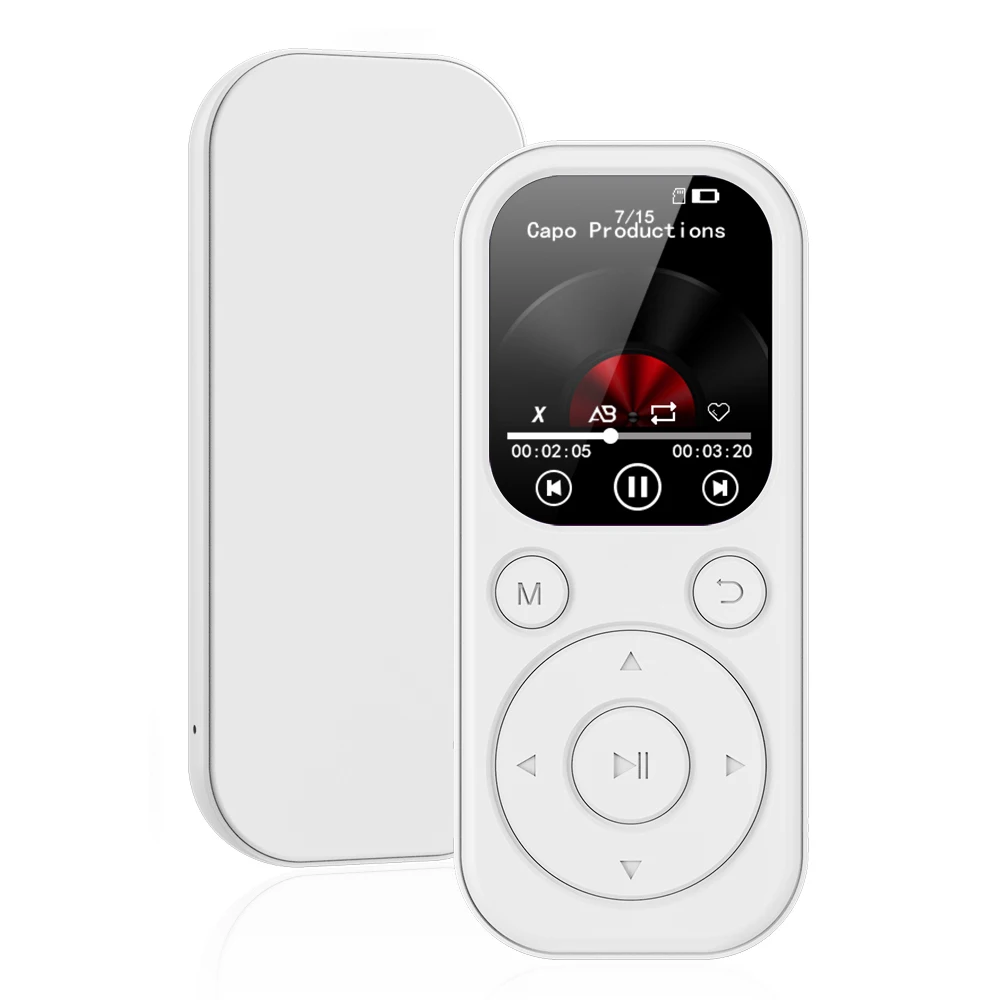 Portable MP3 Player 1.8 Inch Type-C Bluetooth 5.4 Compatible Touch Keys Music Stereo With HiFi Speaker FM Radio Recording E-Book
