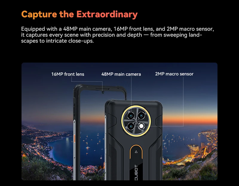 Rugged Smartphone Android 16, Cubot KingKong ACE 5, 20GB RAM(8+12GB), 256GB ROM, 10200mAh Battery, 6.745" 120Hz Screen, 48MP,NFC