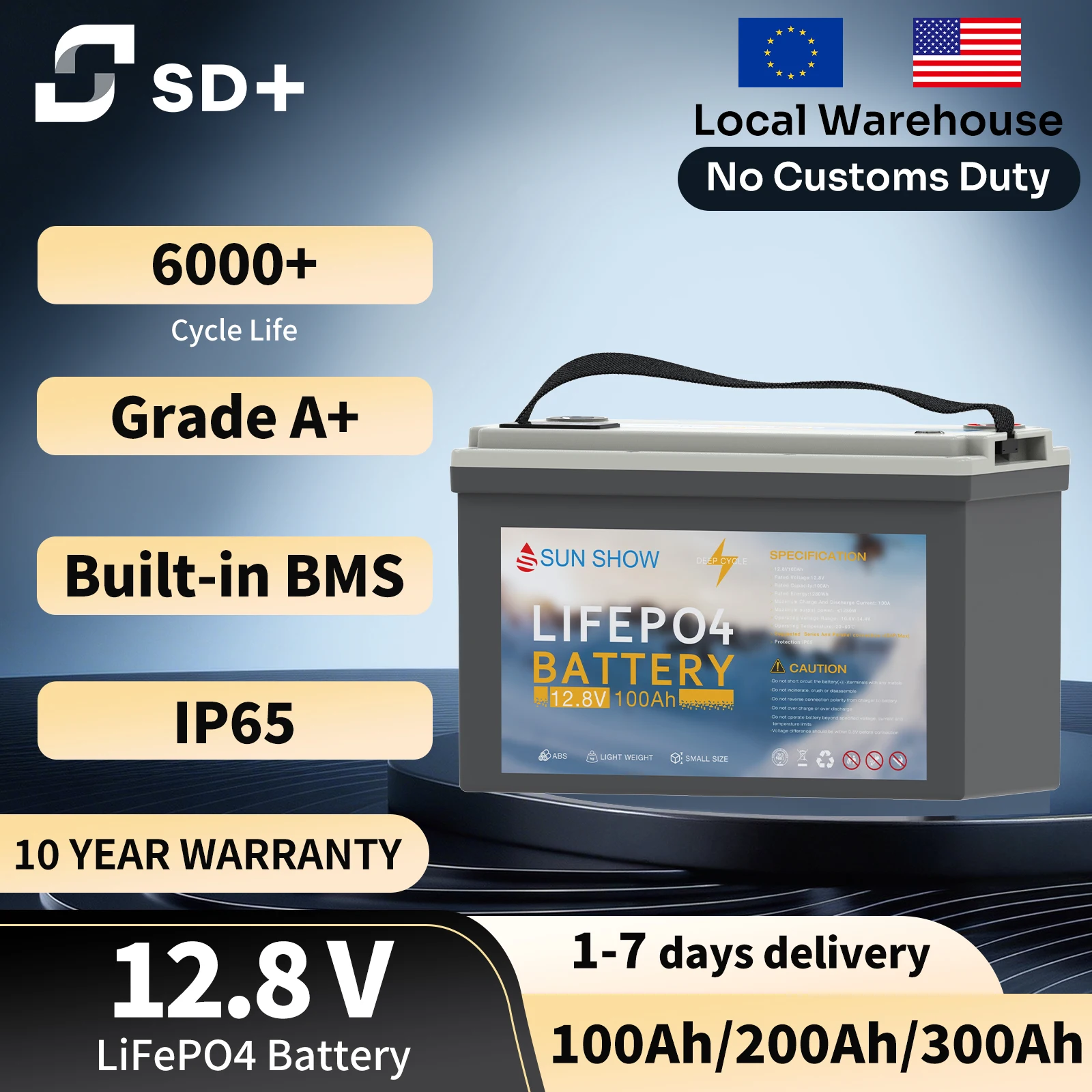 Sandisolar 12V 100A…