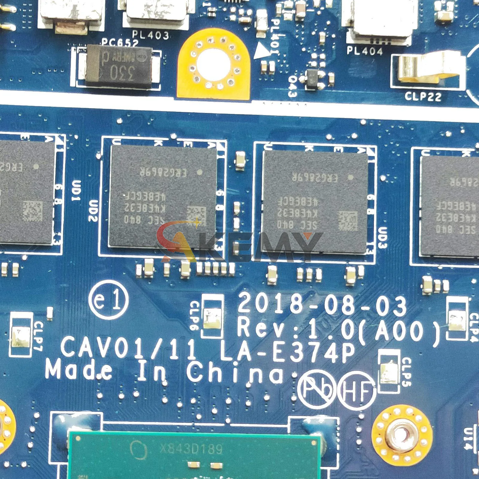 LA-E374P Notebook Mainboard For Dell Inspiron 3180 Laptop Motherboard 0JMNGV 03G5CF With N3060 CPU 4GB-RAM 16GB-SSD Tested OK