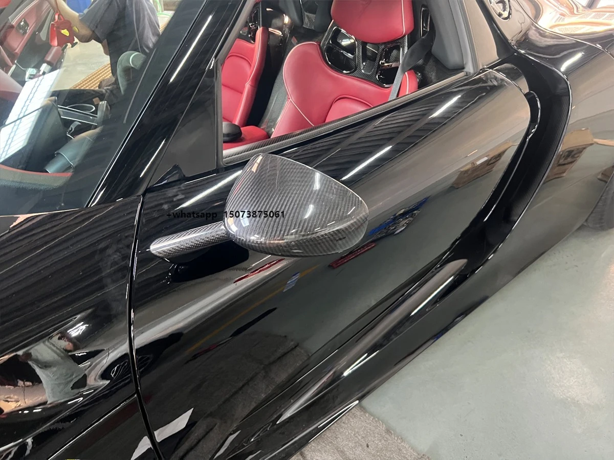 

918 Spyder W Style Rear View Mirror Dry Carbon Fiber Body Kit Automotive Accessories for 918 Spyder