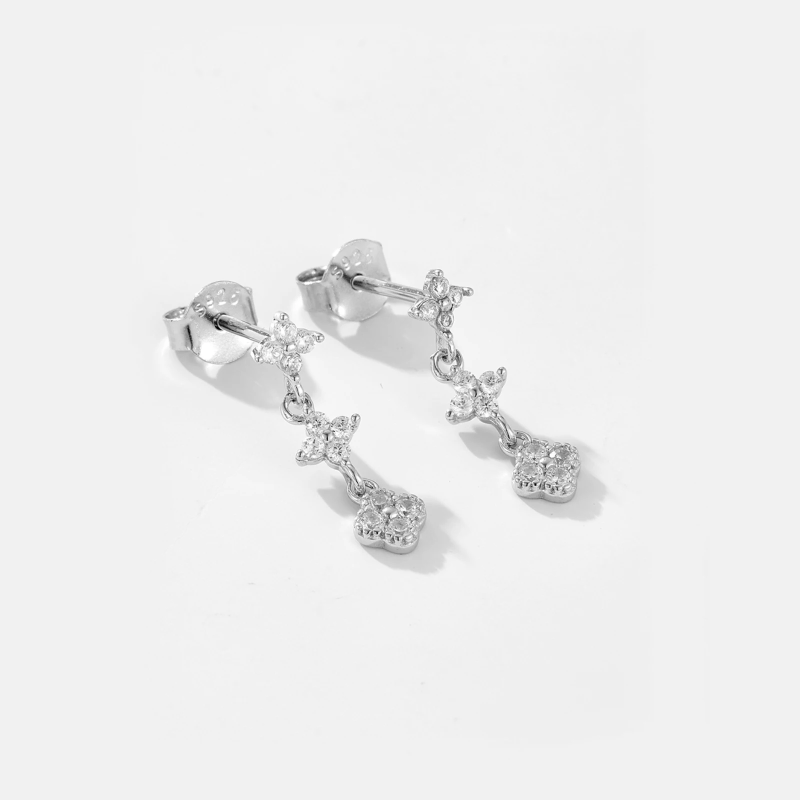 KIKICHICC Women New 925 Sterling Silver Zircon CZ Piercing Stud Earring 2024 Fine Fashion Luxury Gift Rock Punk Jewelry image 3