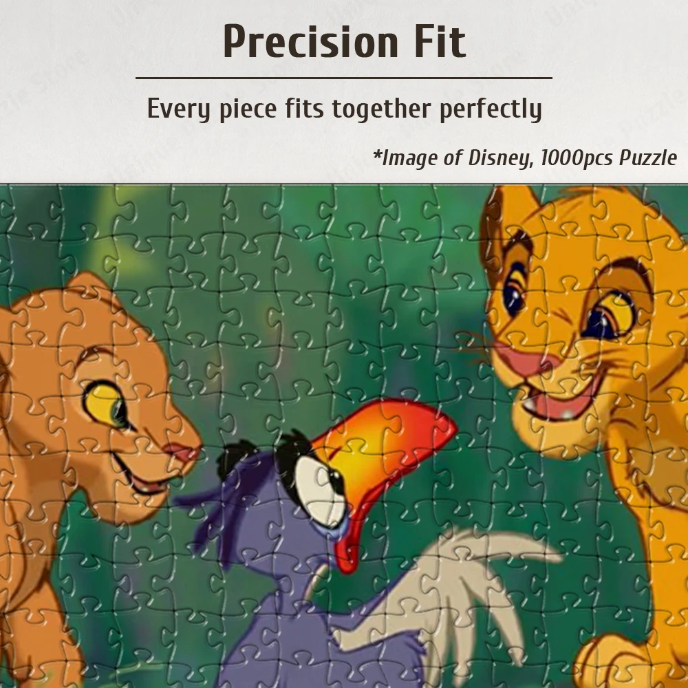 The Lion King Collection Jigsaw Puzzles Walt Disney Classic Cartoon Games and Puzzles Disney Jungle Kids Educational Toys Toys