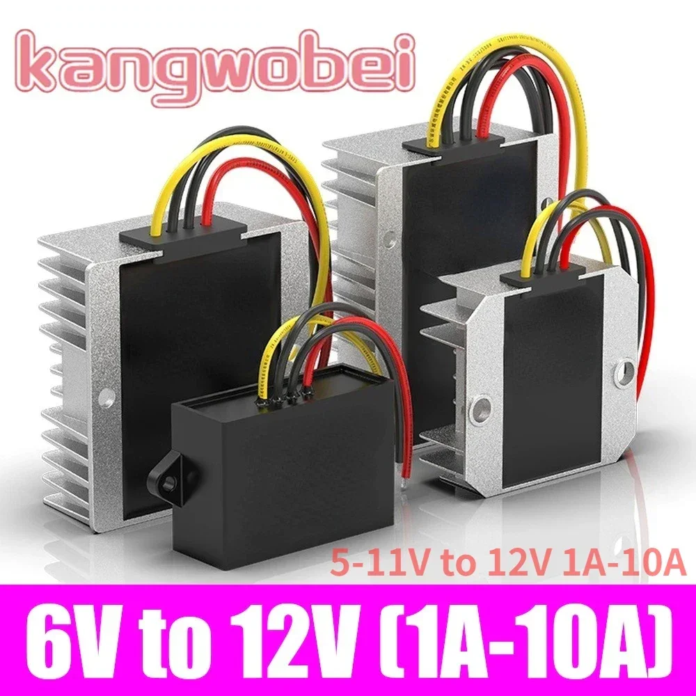 

6V to 12V 5-11V to 12V 3A-10A DC-DC transformer Step Up power supply voltage regulator converter car booster module For Car LED