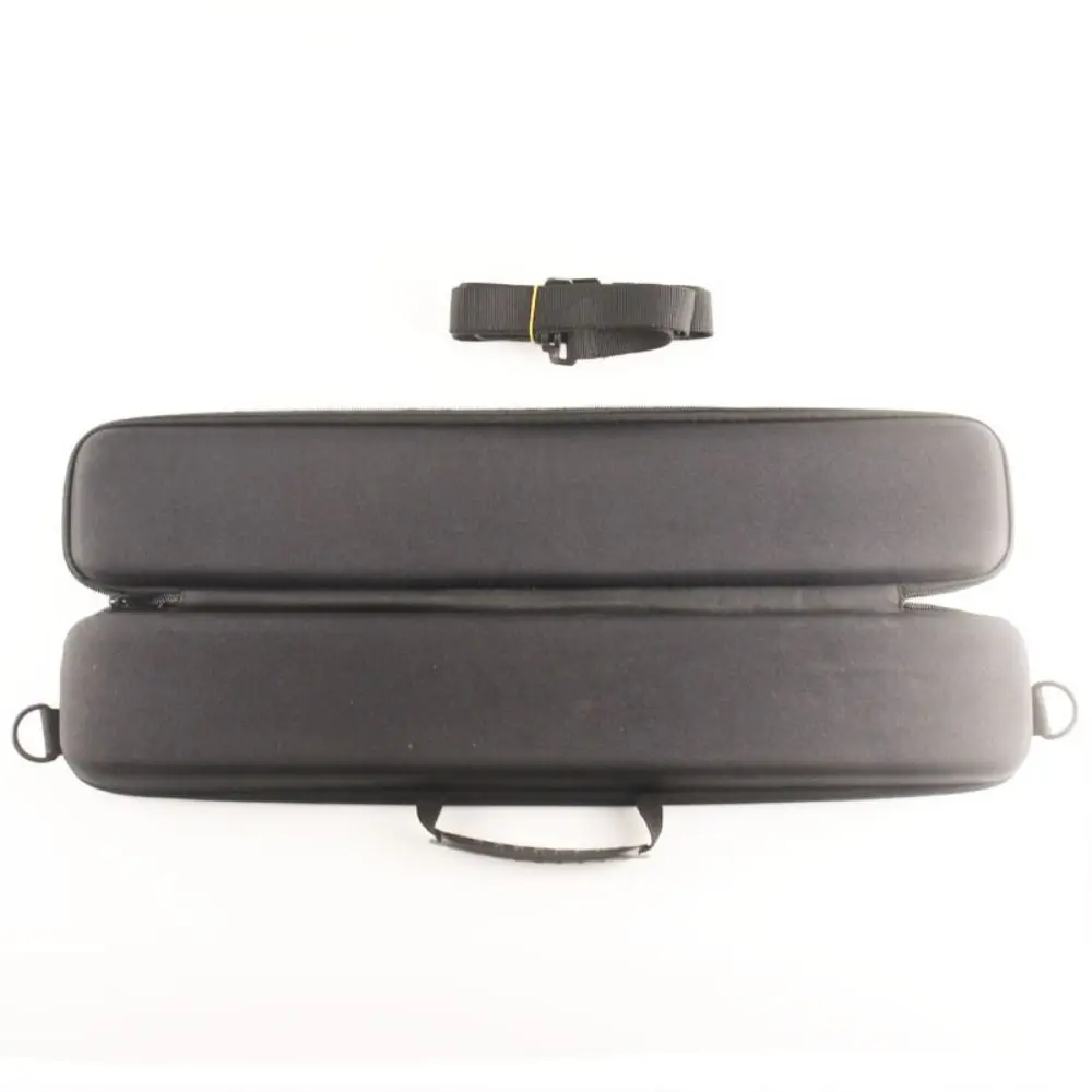 

Жесткая сумка для удочки с плечевым ремнем, сумка для переноски с двойной молнией для удочки, противоударный черный держатель для удочки, сумка для снастей