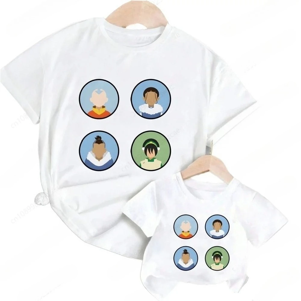 

Avatar The Last Airbender Nomad Cartoon Tribe Print Boys T Shirt for Family TShirt for Children Clothing Cartoon Tops Tee
